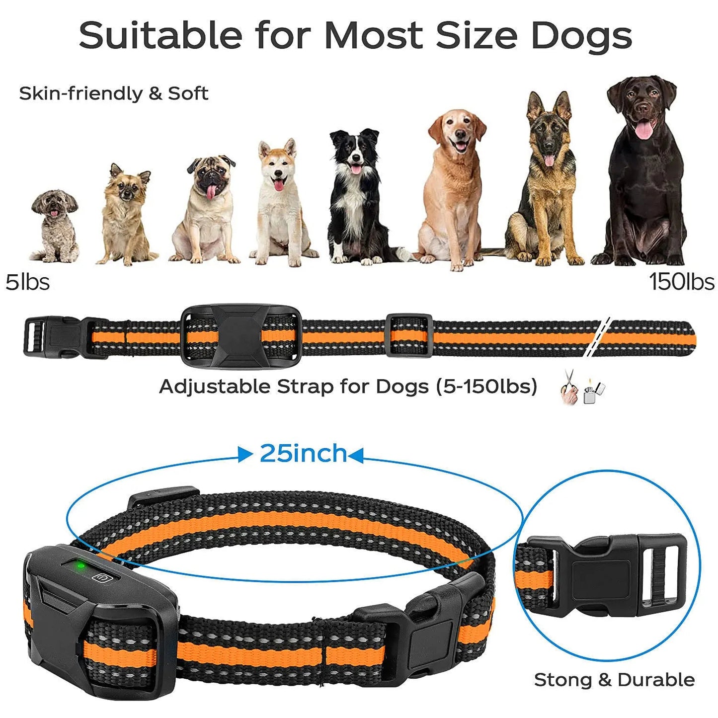 3300Ft Electric Dog Training Collar Remote Control. - Maison Novaire