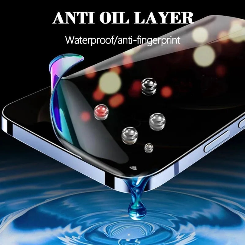 3Pcs Anti-Spy Hydrogel Film iPhone 16 15 14 13 12 11 Pro Max. - Maison Novaire #