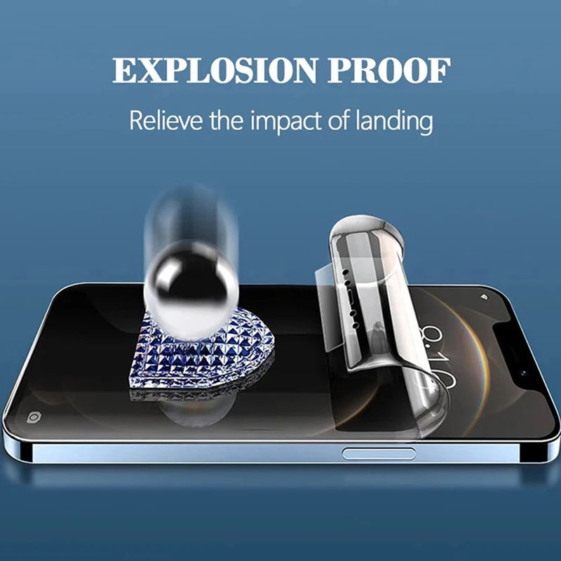 3Pcs Anti-Spy Hydrogel Film iPhone 16 15 14 13 12 11 Pro Max. - Maison Novaire #