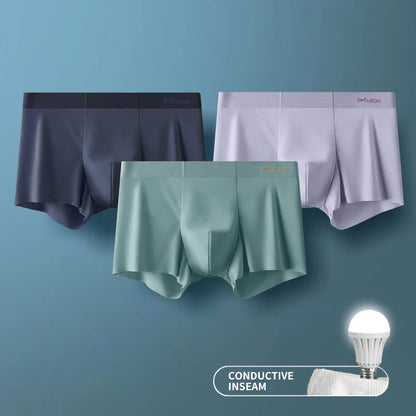 3Pcs Ice Silk Boxer Briefs - Maison Novaire