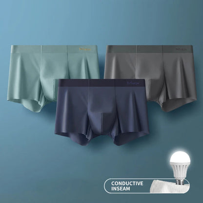 3Pcs Ice Silk Boxer Briefs - Maison Novaire