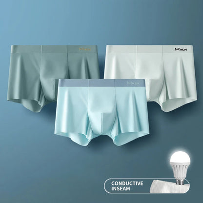 3Pcs Ice Silk Boxer Briefs - Maison Novaire
