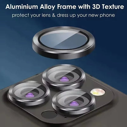 3Pcs Metal Lens Protector Glass for IPhone. - Maison Novaire #