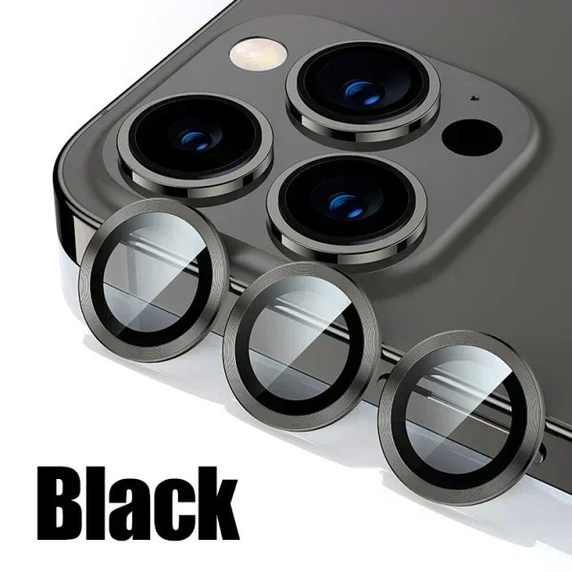 3Pcs Metal Lens Protector Glass for IPhone. - Maison Novaire #
