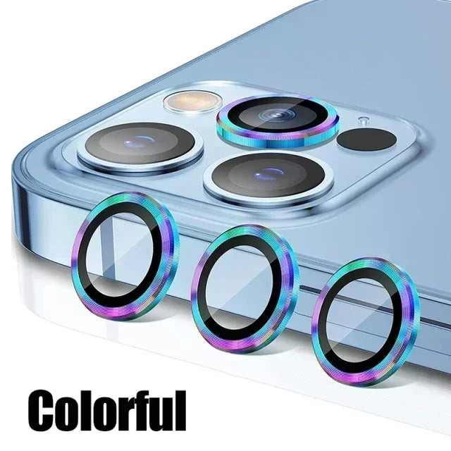 3Pcs Metal Lens Protector Glass for IPhone. - Maison Novaire #