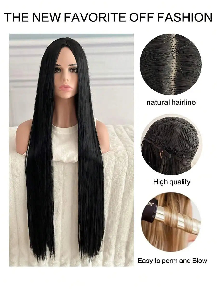 40-Inches synthetic wig. - Maison Novaire #