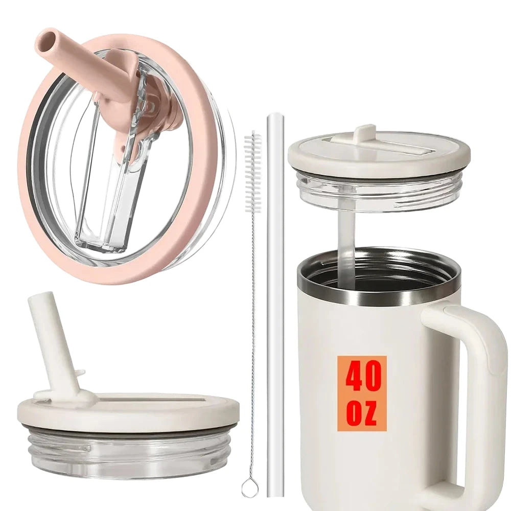 40oz Flip Straw Leak Proof Lid for Stanley H2.0 Quencher. - Maison Novaire