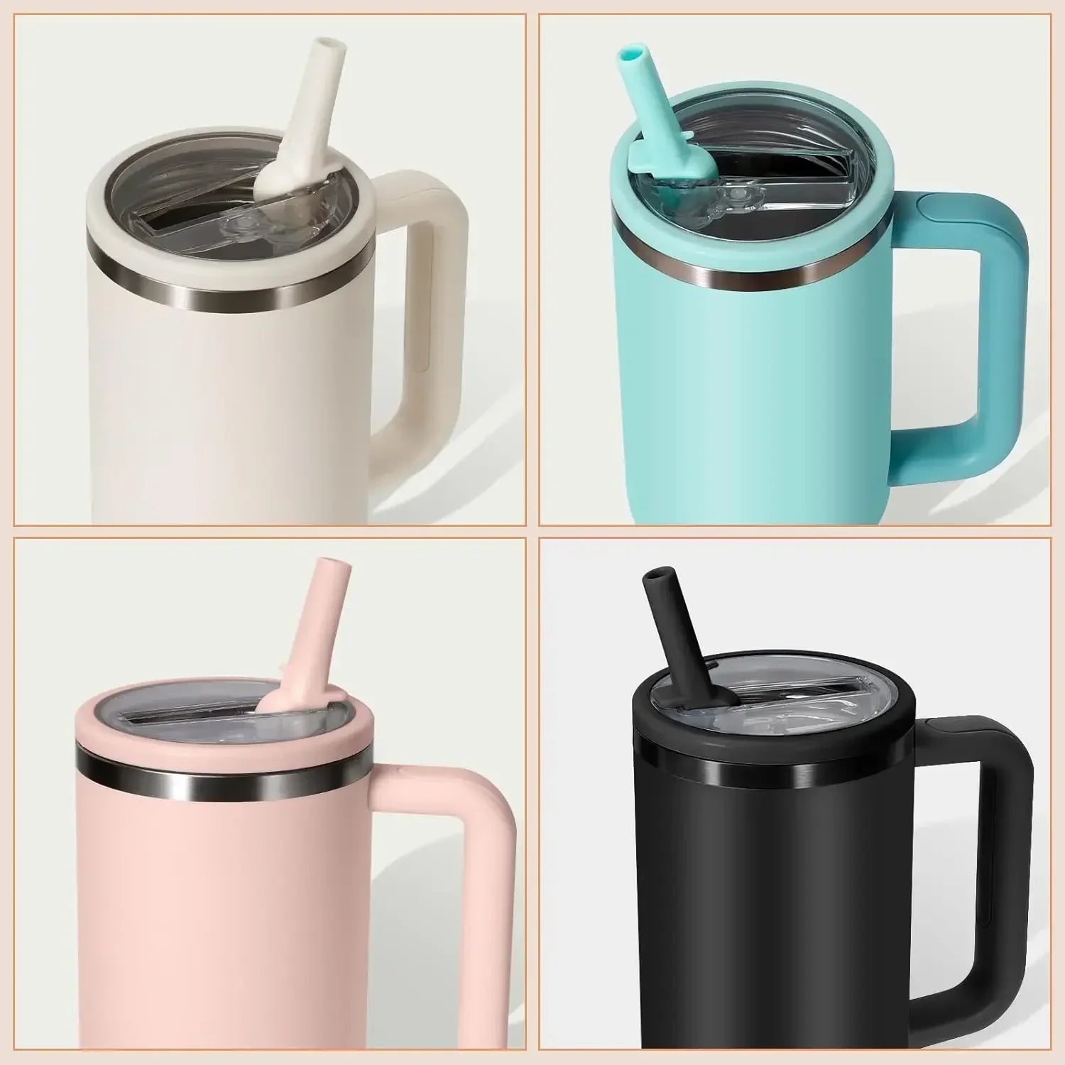 40oz Flip Straw Leak Proof Lid for Stanley H2.0 Quencher. - Maison Novaire