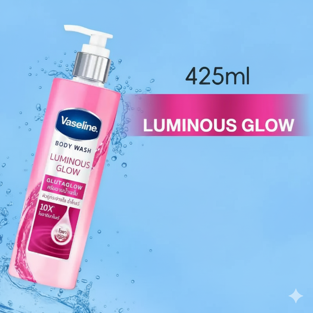 425ml Vaseline 10X Glutamate Whitening Body Soap – Deep Moisturizing & Skin Brightening Care - BLAKESTORE-NG