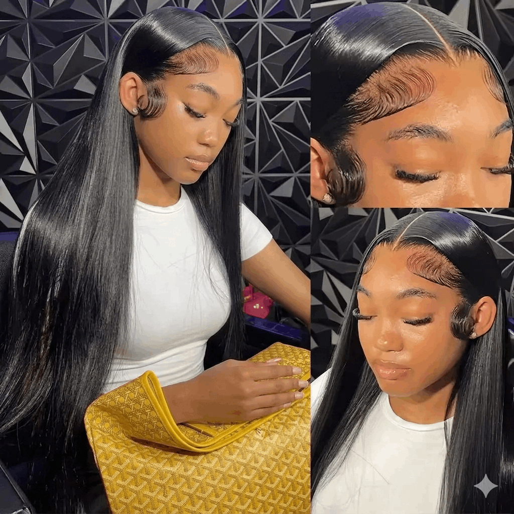 46-44 Inch Bone Straight Wig | 13x6 13x4 HD Lace Frontal - Maison Novaire