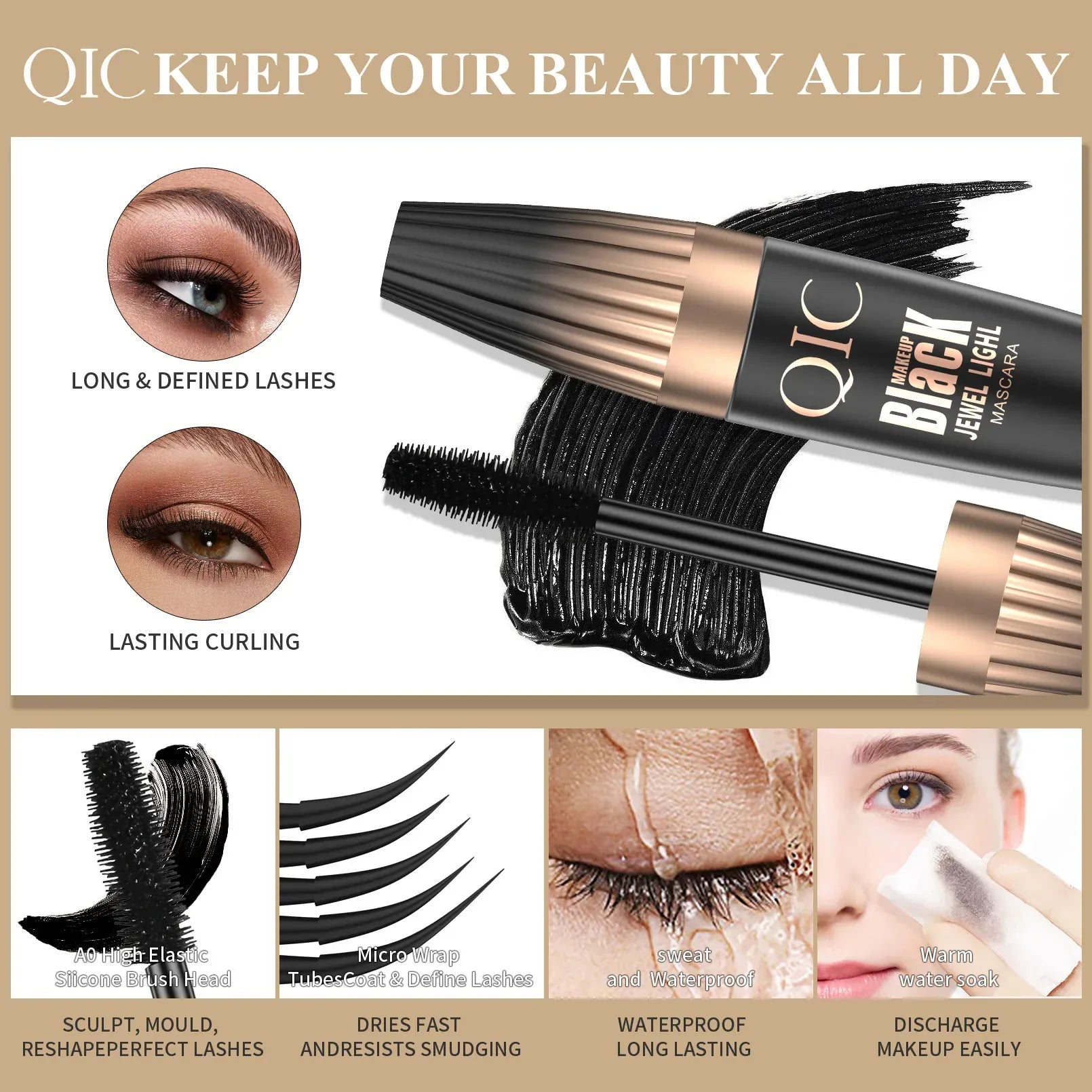 4D Silk Fiber Water Proof Mascara - BLAKESTORE-NG