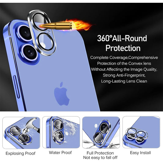 4PCS Camera Lens Screen Protector for iPhone 16 Plus and 16 pro. - Maison Novaire