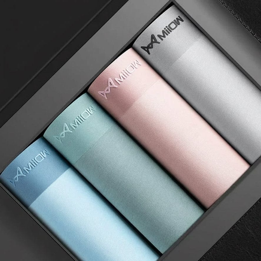 4Pcs Graphene Antibacterial Innerwear | Men’s Boxer Briefs Trunks Pack with Graphene Cooling Odor Control & Moisture Wicking - BLAKESTORE-NG