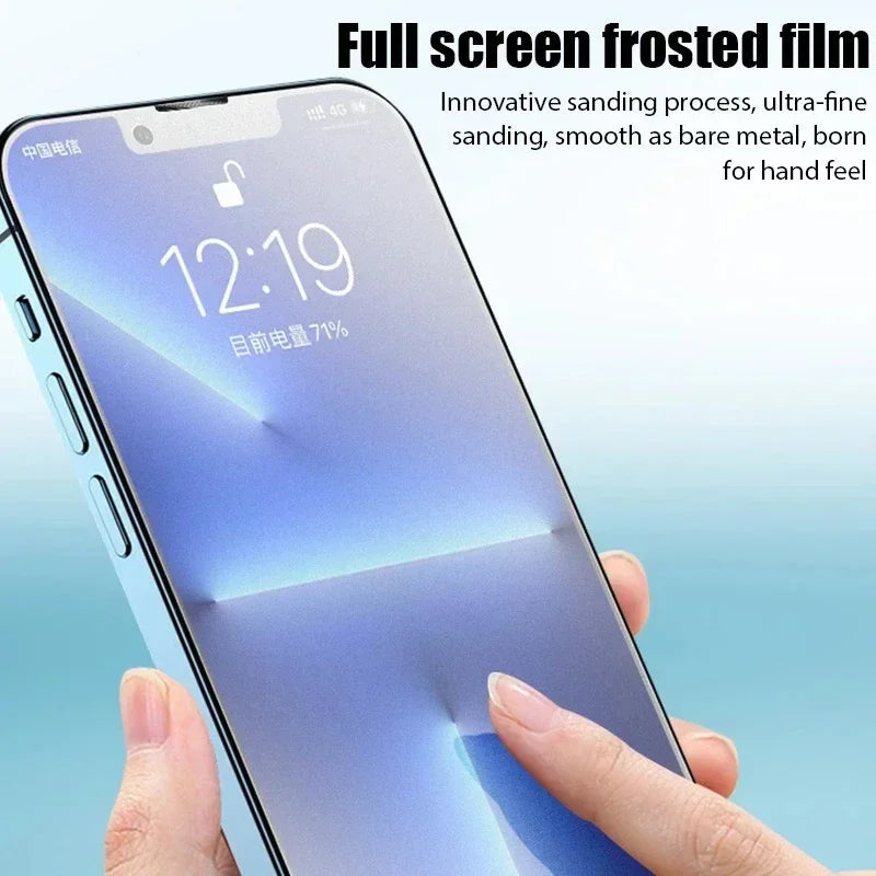 4Pcs Matte Tempered Glass For iPhone - Maison Novaire #