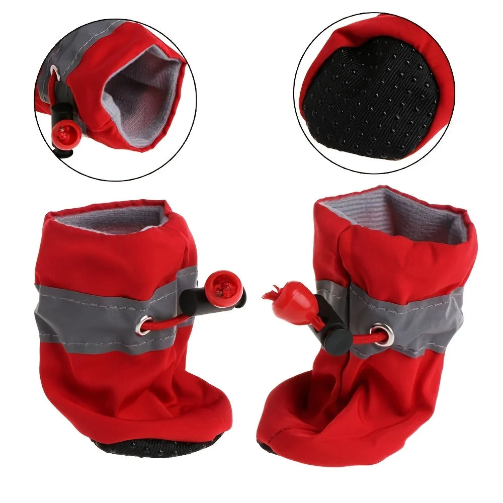 4pcs Water-Resistant Dog Shoes. - Maison Novaire