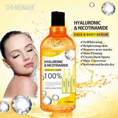 500ml Hyaluronic Acid Brightening Face & Body Serum - BLAKESTORE-NG