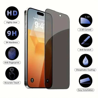 5Pcs Full Cover Antispy Screen Protector. - Maison Novaire
