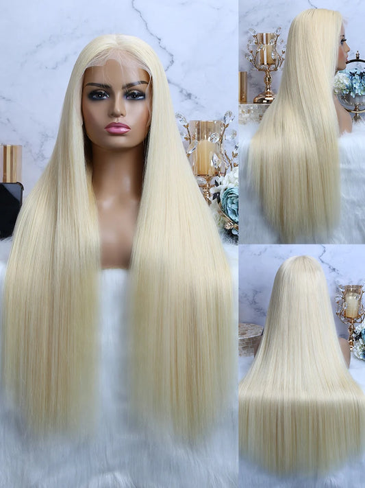 613 Blonde Vietnamese Raw Straight HD Lace Frontal Wig - Maison Novaire