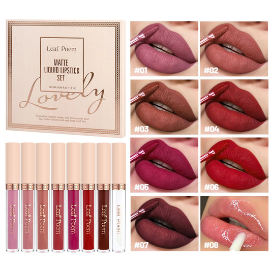 8-Piece Matte Liquid Lipstick Set - Maison Novaire