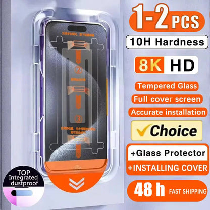 8K HD Tempered Glass Screen Protector For IPhone. - Maison Novaire