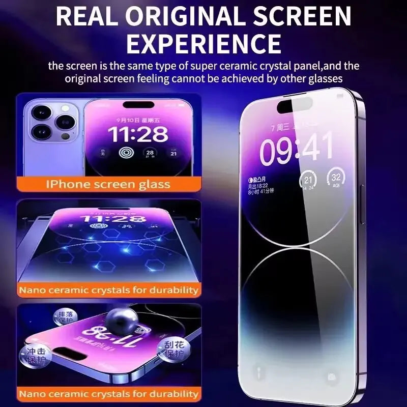 8K HD Tempered Glass Screen Protector For IPhone. - Maison Novaire