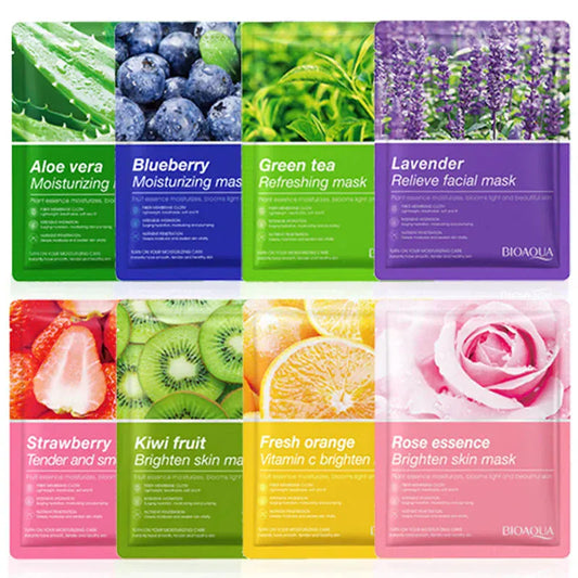 8pcs Natural Plant Beauty Skincare Facial Masks. - BLAKESTORE-NG