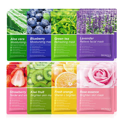 8pcs Natural Plant Beauty Skincare Facial Masks. - BLAKESTORE-NG