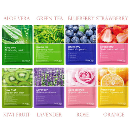 8pcs Natural Plant Beauty Skincare Facial Masks. - BLAKESTORE-NG