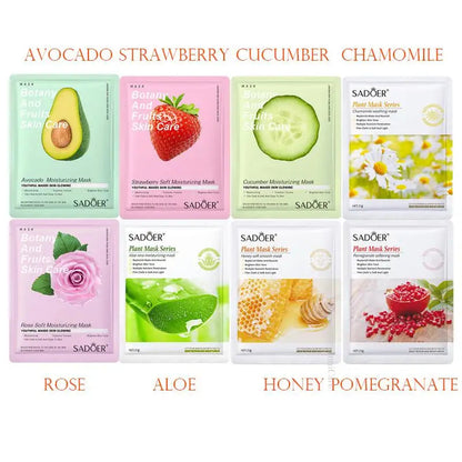 8pcs Natural Plant Beauty Skincare Facial Masks. - BLAKESTORE-NG