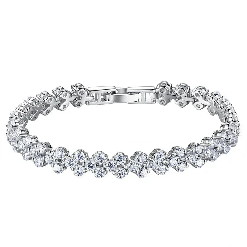 925 Silver Moissanite Bracelet | Lab Diamonds Women’s Fine Jewelry - BLAKESTORE-NG