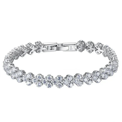 925 Silver Moissanite Bracelet | Lab Diamonds Women’s Fine Jewelry - BLAKESTORE-NG