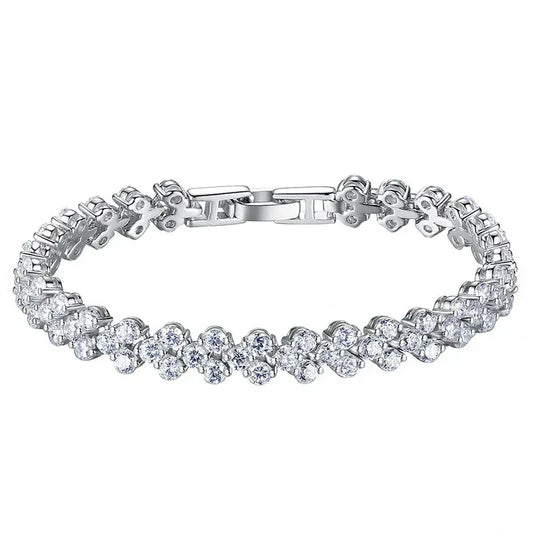 925 Silver Moissanite Bracelet | Lab Diamonds Women’s Fine Jewelry - BLAKESTORE-NG