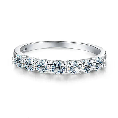 925 Silver Moissanite Eternity Ring | Luxury Engagement & Wedding Band - Maison Novaire