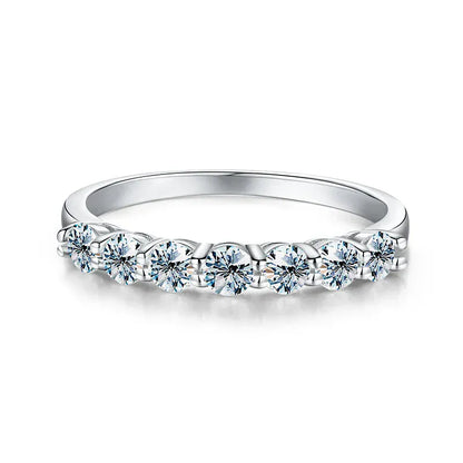 925 Silver Moissanite Eternity Ring | Luxury Engagement & Wedding Band - Maison Novaire