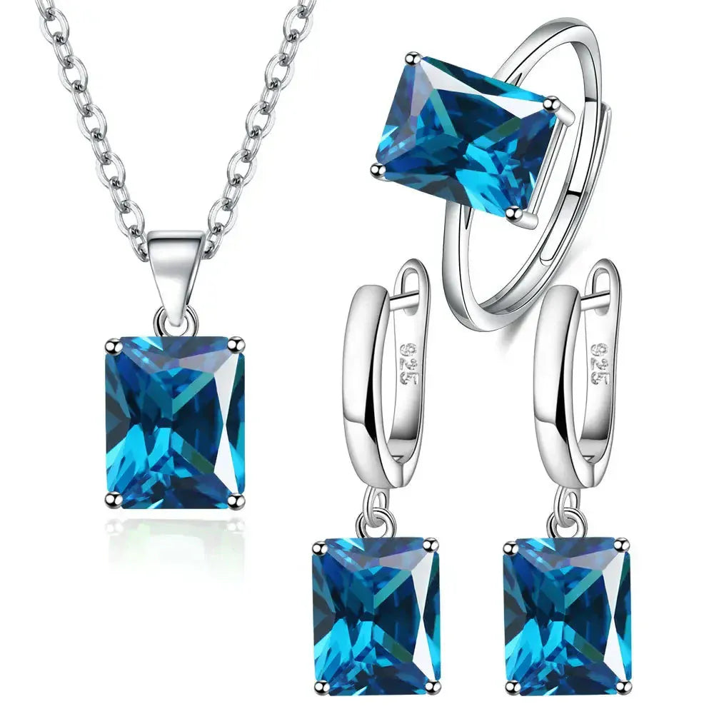 925 Sterling Silver Jewelry Set. - BLAKESTORE-NG