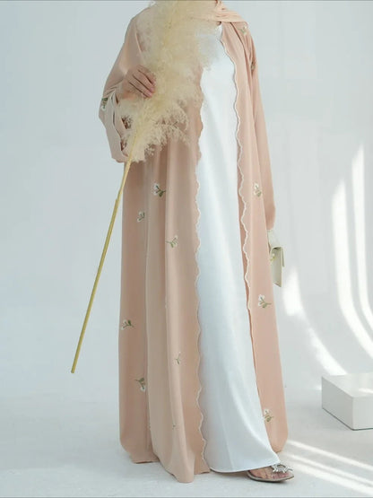 Abaya Embroidery Cardigan. - Maison Novaire