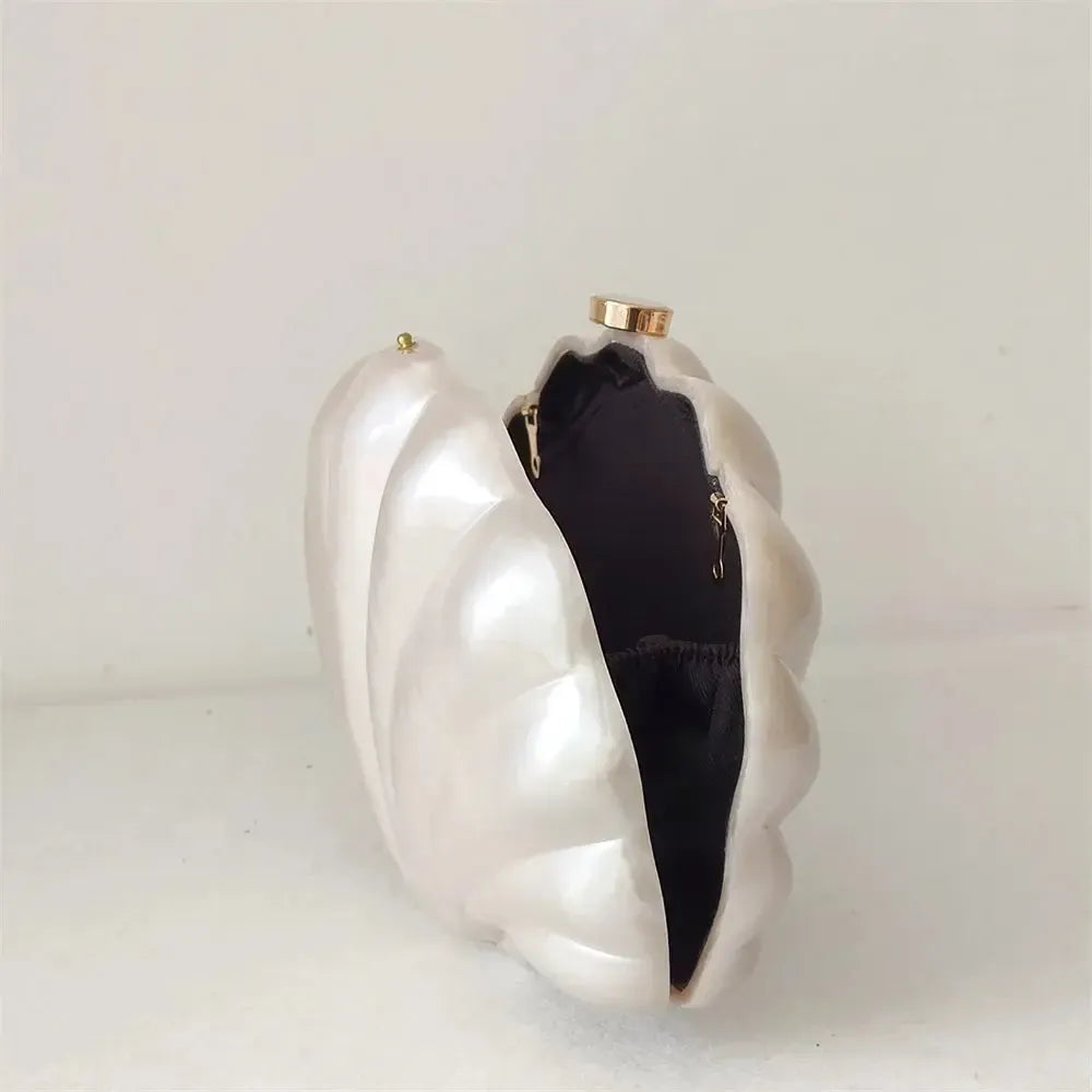 Acrylic Shell Ladies Clutch Purse. - Maison Novaire #