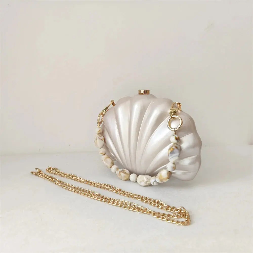 Acrylic Shell Ladies Clutch Purse. - Maison Novaire #