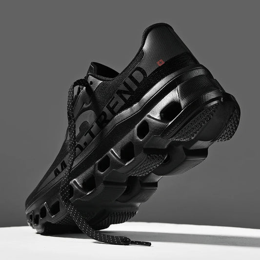 Air Cushion Running Shoes for Men & Women  - 44 / Black White - Maison Novaire