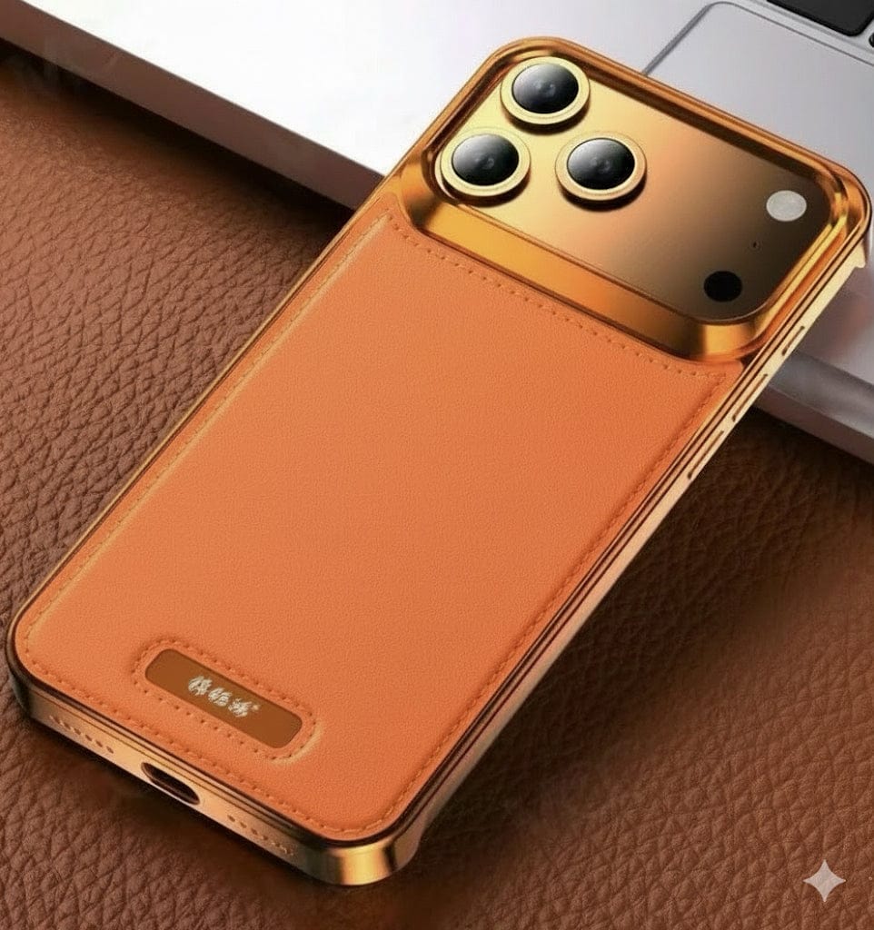 Aluminum Alloy Leather Magnetic Phone Case for iPhone Pro Max Series - Maison Novaire #