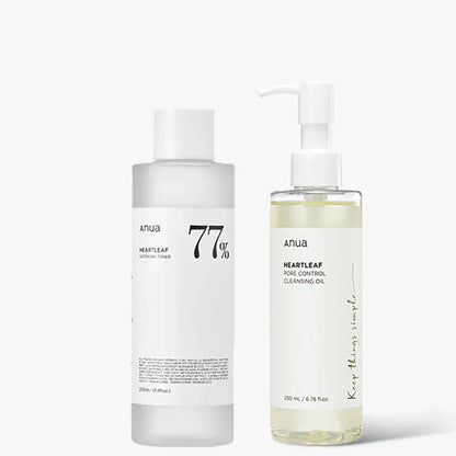 Anua Heartleaf 77 Toner & Cleansing Oil – Pore Care & Deep Hydration - Maison Novaire