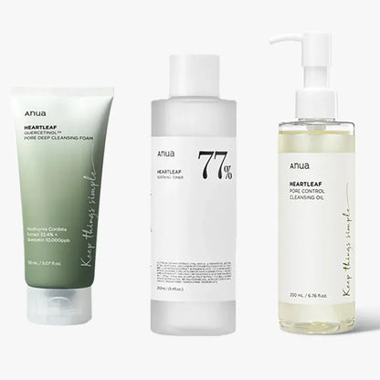 Anua Heartleaf 77 Toner & Cleansing Oil – Pore Care & Deep Hydration - Maison Novaire