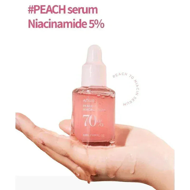 Anua Peach 70 Niacinamide Serum – Brightening & Moisturizing Essence (30ml) - BLAKESTORE-NG