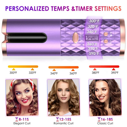 Automatic Cordless Hair Curler. - Maison Novaire