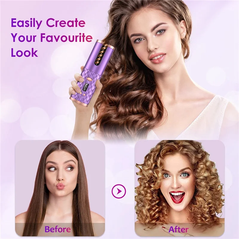 Automatic Cordless Hair Curler. - Maison Novaire
