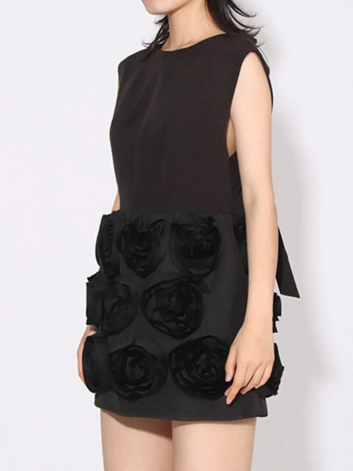 Backless Striped Mini Dress - Maison Novaire #