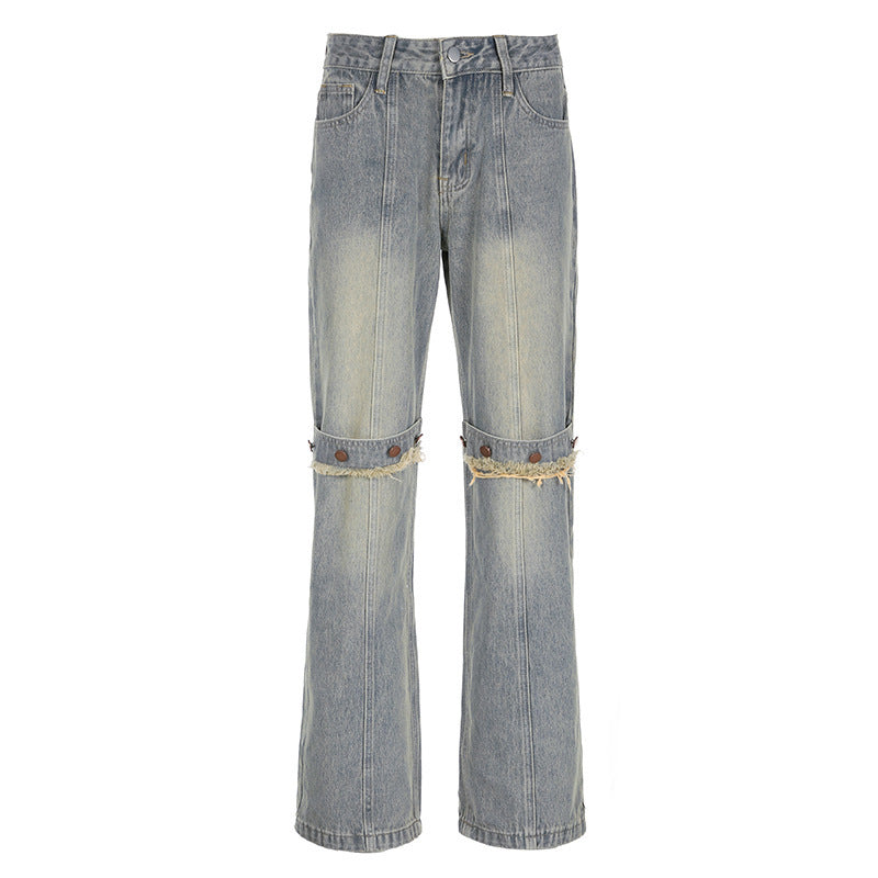 Baggy Streetwear Denim Jeans – Relaxed Fit Trend - Maison Novaire #