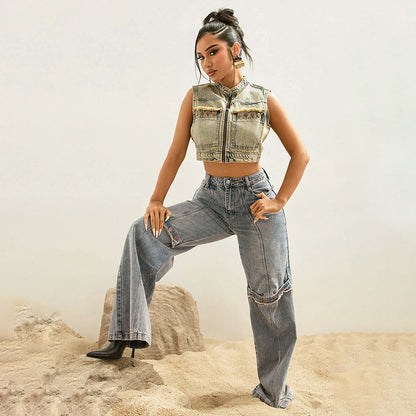 Baggy Streetwear Denim Jeans – Relaxed Fit Trend - Maison Novaire #