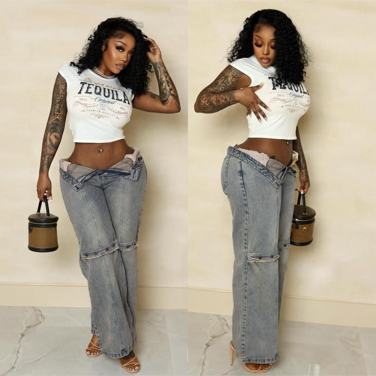 Baggy Streetwear Denim Jeans – Relaxed Fit Trend - Maison Novaire #