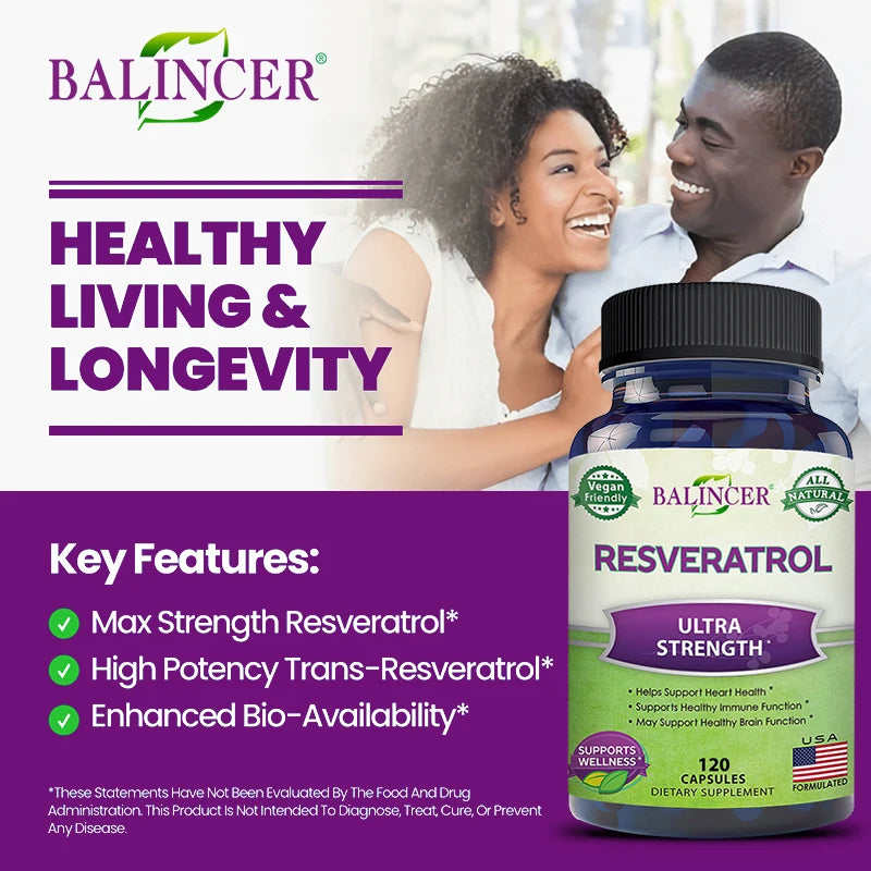 Balincer Resveratrol Cardiovascular Health Support Capsule. - Maison Novaire